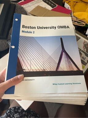 Boston University OMBA Module 2 - White and Blue Course Pack